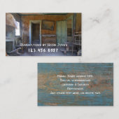 改装オールドホームカスタムビジネスカードテンプレート 名刺 (正面/裏面)