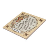 改装スペインの領主祈りの言葉名前をカスタムするタイル タイル (側面)