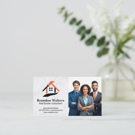 改装ロゴ | 会社 名刺 (スタンド正面)