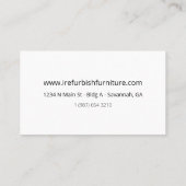 改装家具 名刺 (裏面)