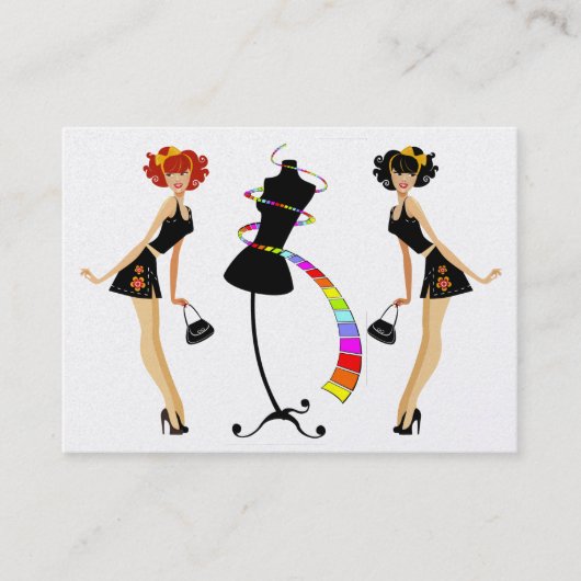 改訂されたファッション/シーストレス/重量管理 名刺 (正面)