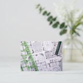 改訂された建築家/契約者/ビルダーのカード 名刺 (スタンド正面)