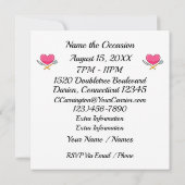 改訂された招待状のすべての行事 招待状 (裏面)