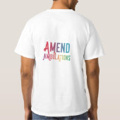 改訂された歩行 Tシャツ (裏面)