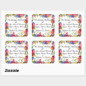 改訂された蔵書票,メモリ内,寄付 スクエアシール (シート)