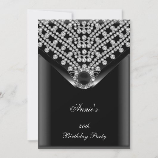 改訂アニー誕生日招待状 招待状 (正面)