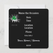 改訂パーティースタイル – 聖パトリックの日 – SRF 招待状 (裏面)