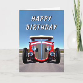 改造クラシックロカビリーロックンロール誕生日 カード