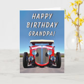 改造クラシックロカビリーロックンロール誕生日 カード (黄色い花)