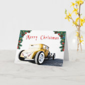 改造クリスマスカード カード (黄色い花)