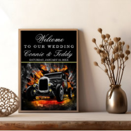 改造パーティー結婚の看板 ポスター