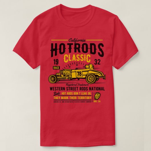 改造ヴィンテージ収集車 Tシャツ (デザイン正面)