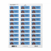 改造差出人住所ラベル、クラシック車、ヴィンテージ ラベル (フルシート)