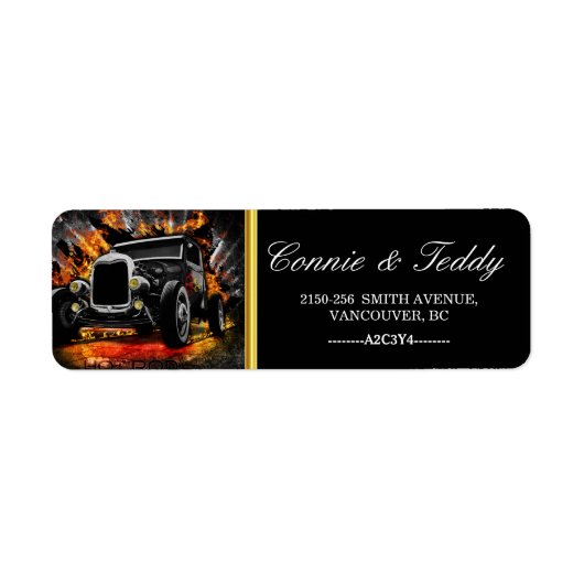 改造結婚パーティー ラベル (正面)