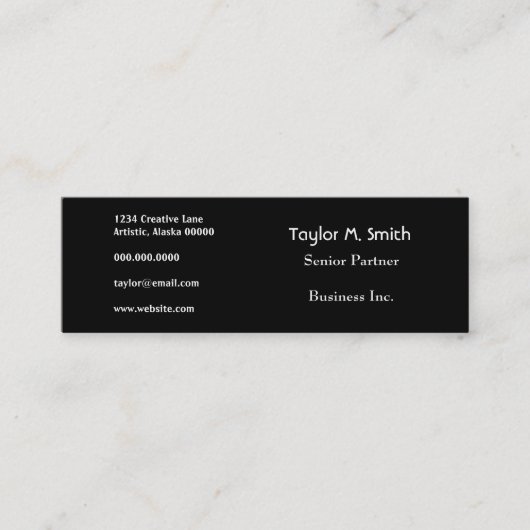 改造美術グランジ都市デコフローラフラワーデザイン スキニー名刺 (正面)