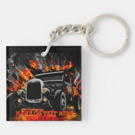 改造Burning Fire Add Name文字 キーホルダー