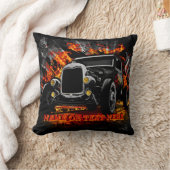 改造Burning Fire Add Name文字 クッション (ブランケット)