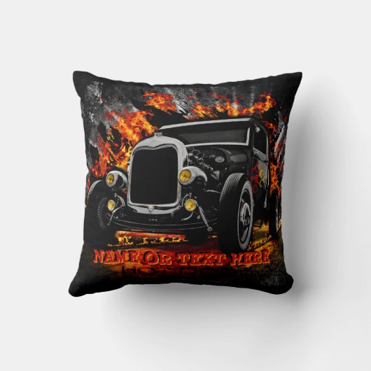 改造Burning Fire Add Name文字 クッション (裏面)