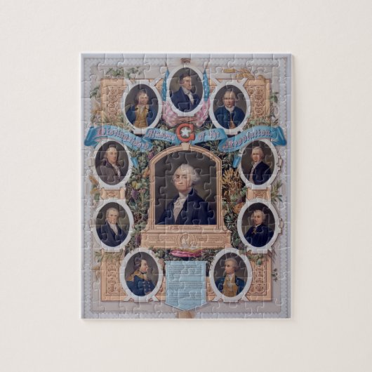 改革のジョージ・ワシントンそして石大工 ジグソーパズル (縦)