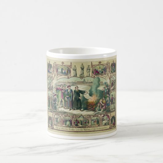 改革のマーティンLuther及び英雄の生命 コーヒーマグカップ (中央)