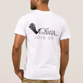 改革はなります Tシャツ (裏面)