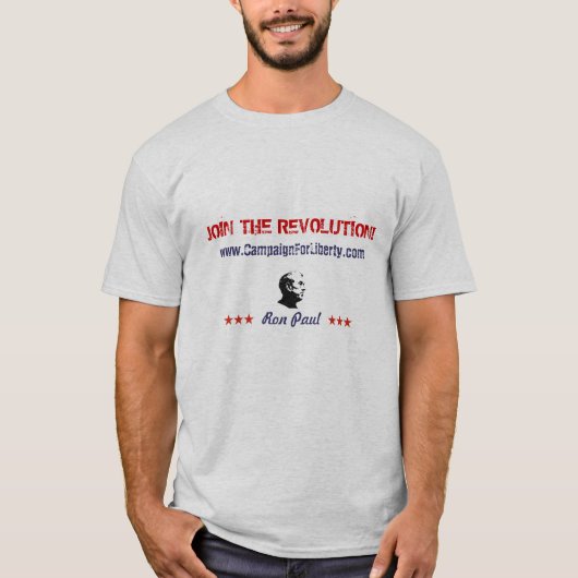 改革を結合して下さい! 、www.CampaignForLiberty.com Tシャツ (正面)