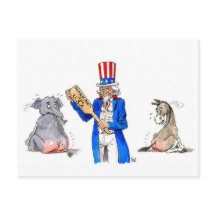 改革党のパドルポストカード