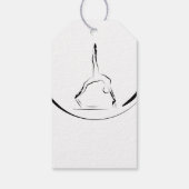 改革者にポーズを取る2人 ギフトタグ (裏面)