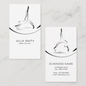 改革者にポーズを取る2人 名刺 (正面/裏面)