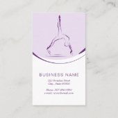 改革者に対する二つのピラティスのポーズ |色 予約カード (裏面)