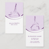 改革者に対する二つのピラティスのポーズ |色 名刺 (正面/裏面)