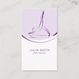 改革者に対する二つのピラティスのポーズ |色 名刺