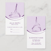 改革者に対する二つのピラティスのポーズ |色 名刺 (正面/裏面)