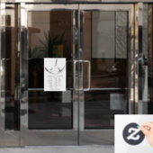 改革者のアラベスク ウィンドウサイン (オフィスドア)