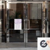 改革者のピラティス |色 ウィンドウサイン (オフィスドア)