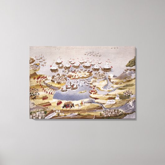 攻城海戦、プレート13 「絵画作品H」 キャンバスプリント (正面)