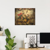 攻撃されたカトリックのオーストリアの寓話 ポスター (ホームオフィス)