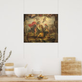 攻撃されたカトリックのオーストリアの寓話 ポスター (キッチン)