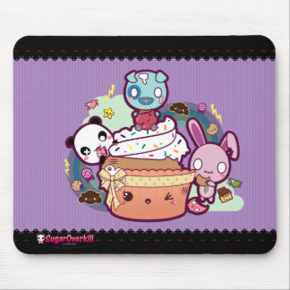 攻撃されるかわいいのカップケーキ! マウスパッド