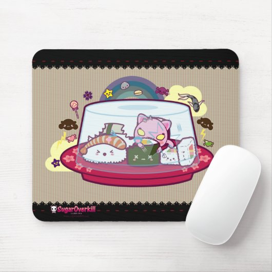 攻撃されるかわいいの寿司! マウスパッド (マウス)
