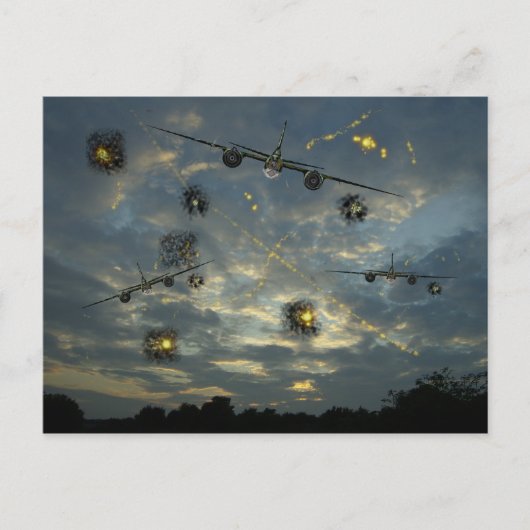 攻撃に頭を混乱させる ポストカード (正面)