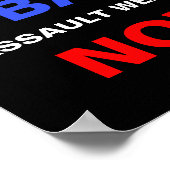 攻撃の武器を今すぐ禁止しろ!銃の政治的抗議 ポスター (角)