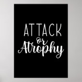 攻撃または萎縮、体育のハッスルの成功やる気を起こさせる ポスター (正面)