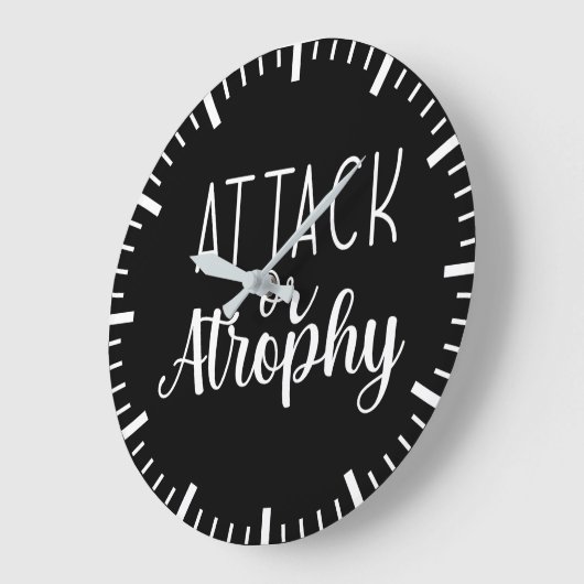 攻撃または萎縮、体育のハッスルの成功やる気を起こさせる ラージ壁時計 (傾斜)