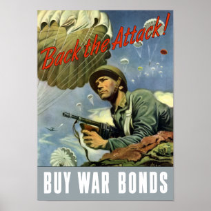 攻撃を阻止す買る- War Bonds ポスター