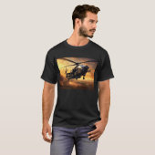 攻撃ヘリコプター Tシャツ (正面フル)