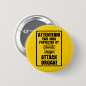 攻撃器官 缶バッジ (正面&裏面)