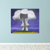 攻撃性ファンタジー抽象芸術 キャンバスプリント (インサイチュ (ウッドフロア))