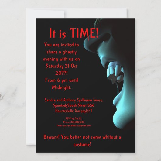 攻撃準備完了 招待状 (正面)