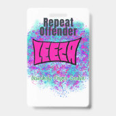 攻撃独占的者バッジの繰り返し バッジ (裏面)